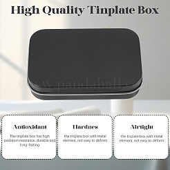 4Pcs Iron Jewelry Storage Boxes with Hinged Lid&nbsp;CON-SP0001-20A