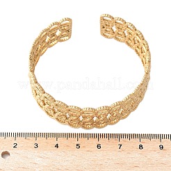 304 Stainless Steel Cuff Bangles for Women&nbsp;BJEW-U032-14G