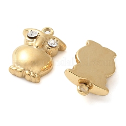 304 Stainless Steel with Rhinestone Pendants&nbsp;STAS-Q345-42G
