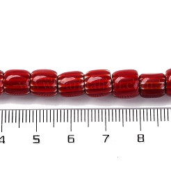 Handmade Lampwork Chevron Beads Strands&nbsp;LAMP-K041-01B-09