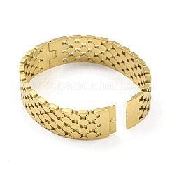 304 Stainless Steel Pave Crystal Rhinestone Hollow Out Hinged Bangles for Women&nbsp;BJEW-D044-01A-G
