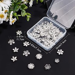 70Pcs 7 Style Brass Bead Caps&nbsp;KK-BBC0003-55