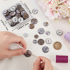 80Pcs 4 Styles Shell Buttons&nbsp;FIND-BBC0015-95B