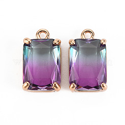 Gradient Color Glass Pendants&nbsp;GLAA-S193-008-A08
