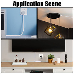 Self Adhesive Semicircular Hard PVC Cable Cover&nbsp;AJEW-WH0886-24C