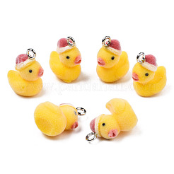 Flocky Resin Pendants&nbsp;RESI-N032-01P