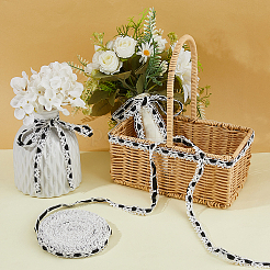 Polyester Bowknot Ribbons&nbsp;OCOR-WH0112-052B