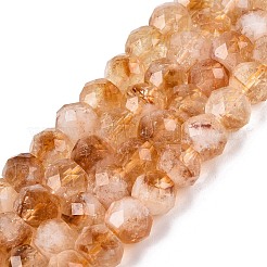 Heated Natural Citrine Beads Strands&nbsp;G-Q608-26A-01