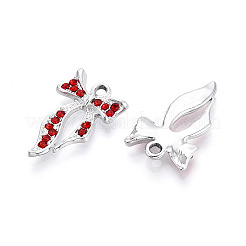Alloy Rhinestone Pendants&nbsp;PALLOY-T092-22P