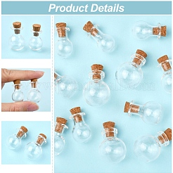 12Pcs 3 Styles Glass Bottles&nbsp;AJEW-FS0001-20