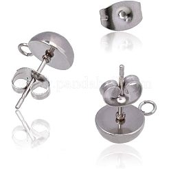 304 Stainless Steel Stud Earring Findings&nbsp;STAS-UN0001-46