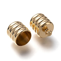 Brass Cord Ends&nbsp;KK-H759-43-G