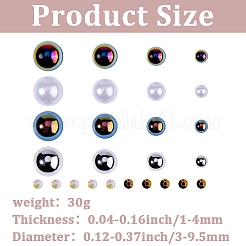 1 Bags Resin Cabochons&nbsp;RESI-CP0001-11A