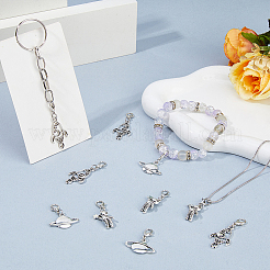 18Pcs 3 Style Alloy Enamel Pendant Decorations&nbsp;HJEW-FH00281