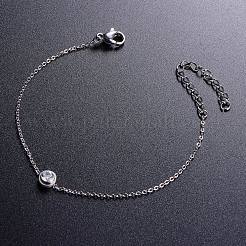 Simple Elegant Rhodium Plated 925 Sterling Silver Bracelet&nbsp;JB274A
