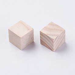 Undyed Wooden Cubes&nbsp;WOOD-F005-19