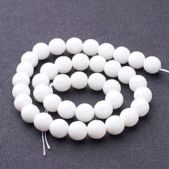 Synthetic White Agate Beads Strands&nbsp;X-G-D419-10mm-01