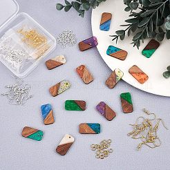 DIY Dangle Rectangle Earring Making Kits&nbsp;DIY-OC0006-08