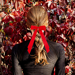 Big Bowknot Polyester Alligator Hair Clips&nbsp;AJEW-CP0008-42B-03