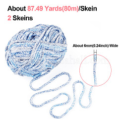 2 Skeins Polyester Yarn for Knitting & Crochet&nbsp;OCOR-TA0003-09B
