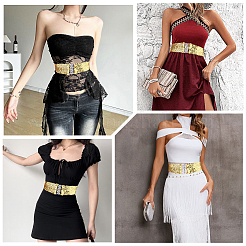 Sparkle Sequins Wide Elastic Dress Belts&nbsp;AJEW-WH20128-026P-04