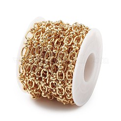 Rack Plating Brass Oval & Knot Link Chains&nbsp;CHC-K013-02