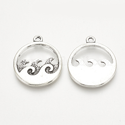 Tibetan Style Alloy Pendants&nbsp;TIBE-Q072-23AS-RS