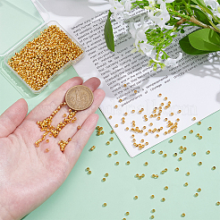 1000Pcs Brass Crimp Beads&nbsp;KK-UN0005-28G