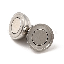 Tarnish Resistant 304 Stainless Steel Magnetic Clasps with Loops&nbsp;STAS-E049-13A