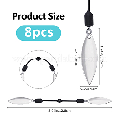 8Pcs Brass Fishing Lures&nbsp;FIND-FH0017-59B