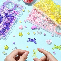 DIY Cute Acrylic Beaded Stretch Jewelry Set Kits&nbsp;DIY-YW0010-04A