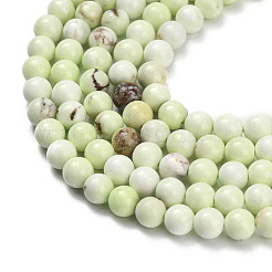 Natural Lemon Turquoise(Jasper) Beads&nbsp;G-C259-B04-6mm