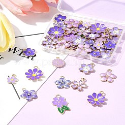 50Pcs 10 Styles Alloy Enamel Pendants&nbsp;FIND-FS0003-17