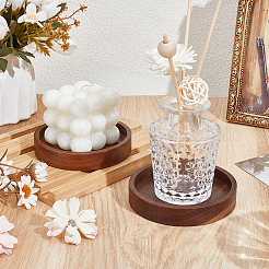 2Pcs Wood Candle Tray Candle Holders&nbsp;AJEW-NB0008-64
