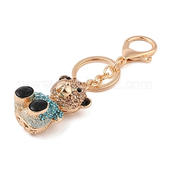 Zinc Alloy Rhinestone Keychain&nbsp;KEYC-M024-01KCG-02