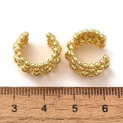 Rack Plating Brass Cuff Earring&nbsp;KK-B077-35G