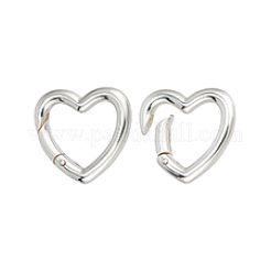 2Pcs 925 Sterling Silver Spring Gate Rings&nbsp;STER-PH0004-05