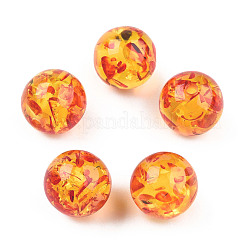 Resin Imitation Amber Beads&nbsp;RESI-N034-01-C01