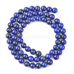 Natural Lapis Lazuli Beads Strands&nbsp;G-G099-6mm-7