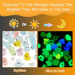 30Pcs Halloween Luminous Transparent Resin Display Decoration&nbsp;DJEW-TA0001-36