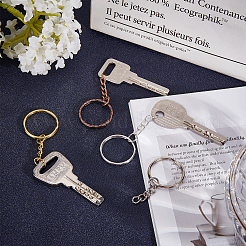 Iron Split Key Rings and Screw Eye Pin Peg Bails&nbsp;IFIN-SC0001-20