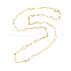 Brass Paperclip Chain Necklaces&nbsp;NJEW-A042-17G-03