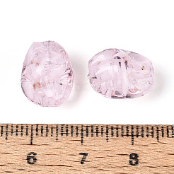 Handmade Lampwork & Glitter Powder Beads Strands&nbsp;LAMP-T023-29H