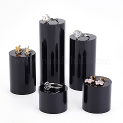 5Pcs 5 Styles Column Opaque Acrylic Jewelry Display Pedestals&nbsp;ODIS-FG0001-63