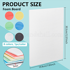 6Pcs 6 Colors Foam Board&nbsp;DIY-BC0016-85
