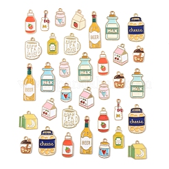 50Pcs 14 Styles Alloy Enamel Pendants&nbsp;ENAM-FS0003-15