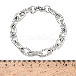 10MM 304 Stainless Steel Horse Eye Link Chain Bracelets&nbsp;SA-CBA2696-27P