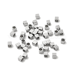 Non-Tarnish 201 Stainless Steel Cube Beads&nbsp;STAS-P319-12P