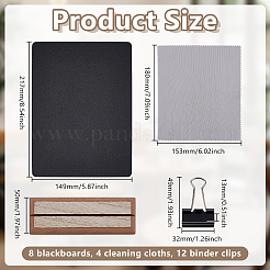 8 Bags Wood Double Sided Blackboard&nbsp;AJEW-GO0004-78