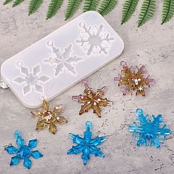Christmas Theme DIY Snowflake Pendant Silicone Molds&nbsp;DIY-F114-26